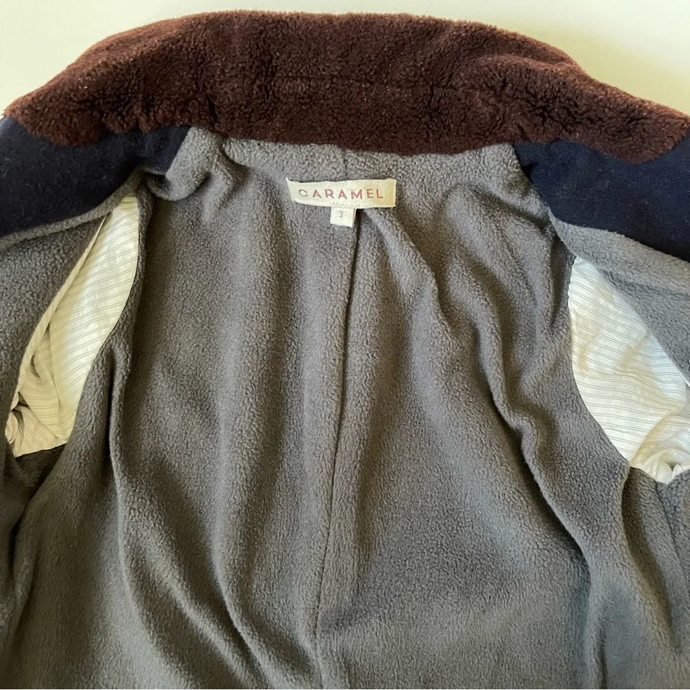 Caramel Baby & Child Boys’ Codnor Coat, Navy Melton - Size 3
